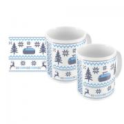 Curling Holiday Sweater Mug Set
